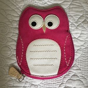 Coach owl coin purse